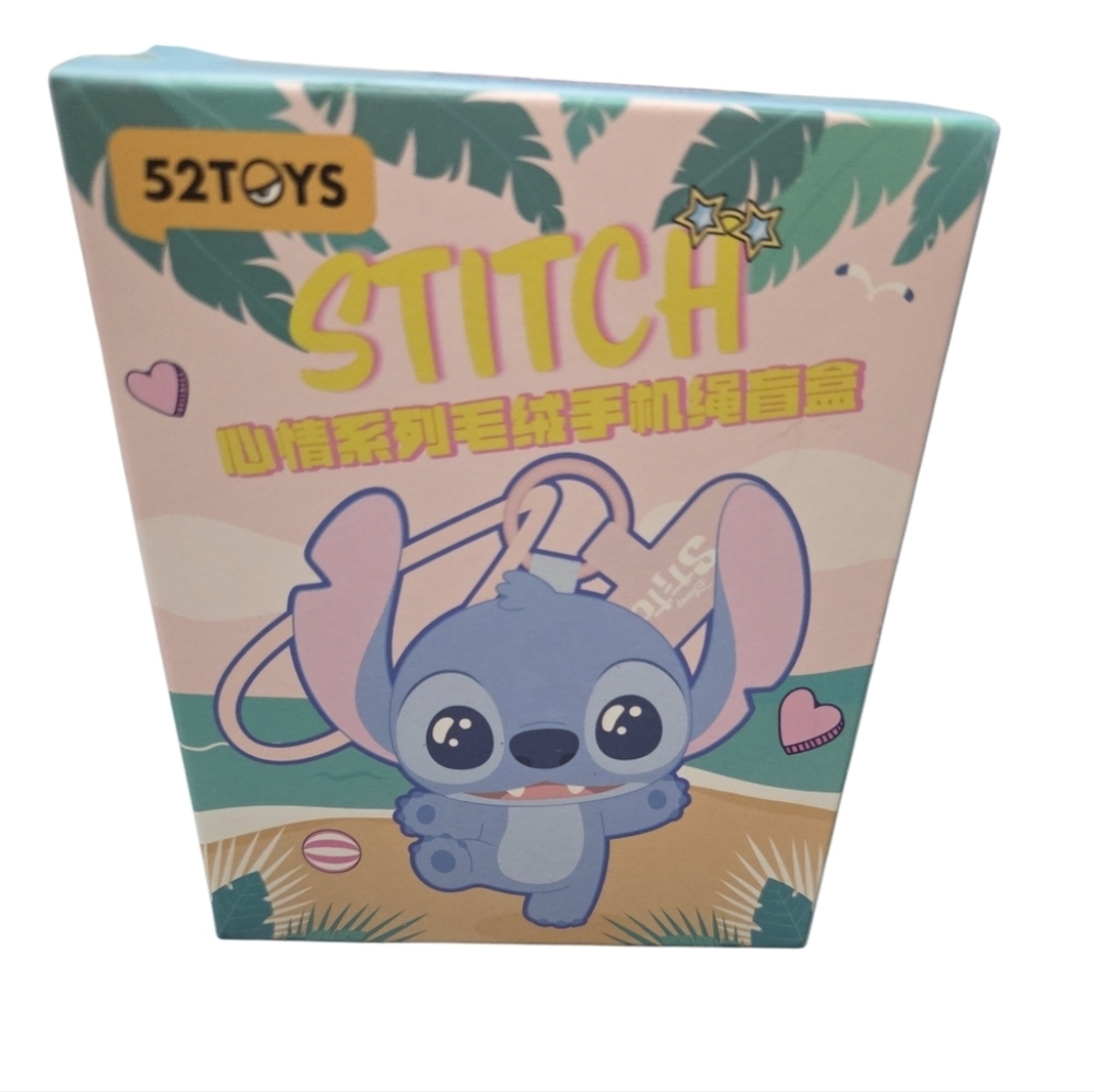52TOYS Stitch Authentic Plush Phone Charm New In Box